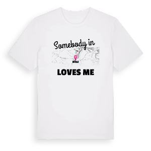 Någon i Böle älskar mig t-shirt – ekologisk bomull t-shirt från Pinshirt
