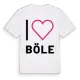 Jag älskar Böle t-shirt stort tryck