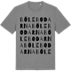 Mid Heather Gray t-shirt med Bölebodarna ordlek t-shirt
