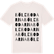 Vintage White t-shirt med Bölebodarna ordlek t-shirt