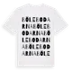White t-shirt med Bölebodarna ordlek t-shirt