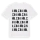 White t-shirt med Bölen ordlek t-shirt