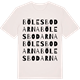 Vintage White t-shirt med Bölesbodarna ordlek t-shirt