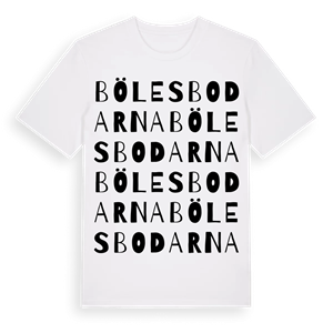 Bölesbodarna ordlek t-shirt – ekologisk bomull t-shirt från Pinshirt
