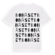 White t-shirt med Bonäset ordlek t-shirt