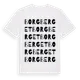 White t-shirt med Borgberget ordlek t-shirt