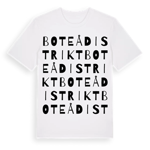 Boteå distrikt ordlek t-shirt – ekologisk bomull t-shirt från Pinshirt