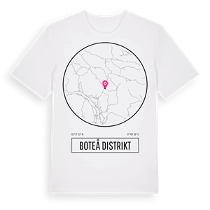 Boteå distrikt t-shirt – ekologisk bomull t-shirt från Pinshirt