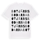 White t-shirt med Botjärnsbodarna ordlek t-shirt