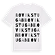 White t-shirt med Bovikstugan ordlek t-shirt