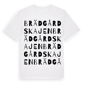 Brädgårdskajen ordlek t-shirt – ekologisk bomull t-shirt från Pinshirt
