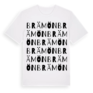 Brämön ordlek t-shirt – ekologisk bomull t-shirt från Pinshirt