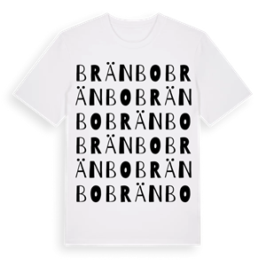 Bränbo ordlek t-shirt – ekologisk bomull t-shirt från Pinshirt