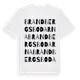 White t-shirt med Brandbergsbodarna ordlek t-shirt