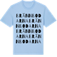 Blue Soul t-shirt med Brännbodarna ordlek t-shirt