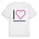 Jag älskar Bränningsberget t-shirt stort tryck