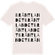 Vintage White t-shirt med Bräntlandet ordlek t-shirt