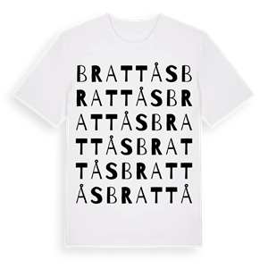 Brattås ordlek t-shirt – ekologisk bomull t-shirt från Pinshirt