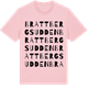 Pink Cotton t-shirt med Brattbergsudden ordlek t-shirt