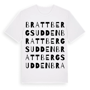 Brattbergsudden ordlek t-shirt – ekologisk bomull t-shirt från Pinshirt