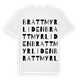 White t-shirt med Brattmyrliden ordlek t-shirt