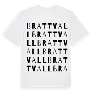 Brattvall ordlek t-shirt – ekologisk bomull t-shirt från Pinshirt