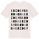 Vintage White t-shirt med Bredbynbodarna ordlek t-shirt