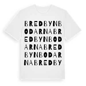 Bredbynbodarna ordlek t-shirt – ekologisk bomull t-shirt från Pinshirt