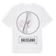 White t-shirt med Bredsand t-shirt