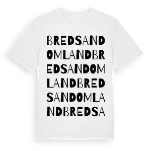 Bredsand Omland ordlek t-shirt – ekologisk bomull t-shirt från Pinshirt