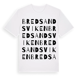 Bredsandsviken ordlek t-shirt – ekologisk bomull t-shirt från Pinshirt
