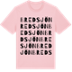 Pink Cotton t-shirt med Bredsjön ordlek t-shirt