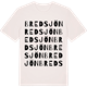 Vintage White t-shirt med Bredsjön ordlek t-shirt