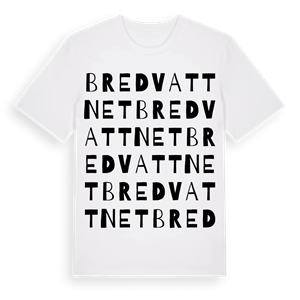 Bredvattnet ordlek t-shirt – ekologisk bomull t-shirt från Pinshirt