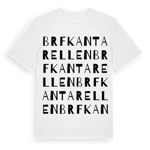 Brf Kantarellen ordlek t-shirt – ekologisk bomull t-shirt från Pinshirt