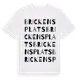 White t-shirt med Brickens Plats ordlek t-shirt