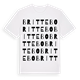 White t-shirt med Brittebo ordlek t-shirt