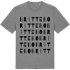 Mid Heather Gray t-shirt med Brittebo ordlek t-shirt