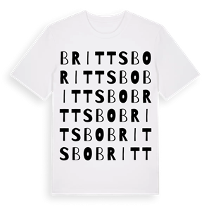 Brittsbo ordlek t-shirt – ekologisk bomull t-shirt från Pinshirt