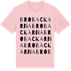 Pink Cotton t-shirt med Brobackarna ordlek t-shirt