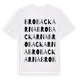 White t-shirt med Brobackarna ordlek t-shirt