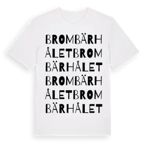 Brombärhålet ordlek t-shirt – ekologisk bomull t-shirt från Pinshirt