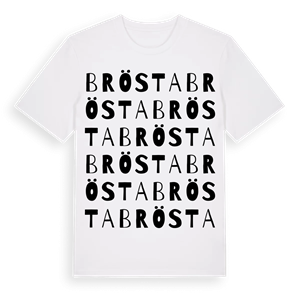Brösta ordlek t-shirt – ekologisk bomull t-shirt från Pinshirt