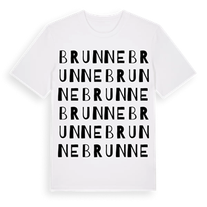 Brunne ordlek t-shirt – ekologisk bomull t-shirt från Pinshirt