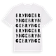 White t-shirt med Brynge ordlek t-shirt