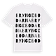 White t-shirt med Bryngebodarna ordlek t-shirt