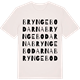 Vintage White t-shirt med Bryngebodarna ordlek t-shirt
