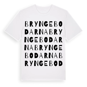 Bryngebodarna ordlek t-shirt – ekologisk bomull t-shirt från Pinshirt