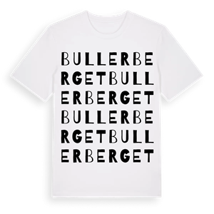 Bullerberget ordlek t-shirt – ekologisk bomull t-shirt från Pinshirt