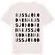 Vintage White t-shirt med Bussjöbodarna ordlek t-shirt